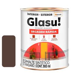 TINTA GLASU ESM SINT 0,9L MARROM