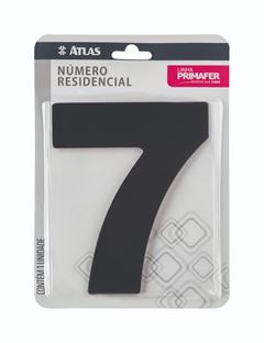 NUMERO ADESIVO ATLAS P/CASA Nº7 PRETO