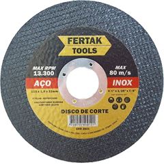 DISCO CORTE INOX FERTAK 7 180 X 1.6