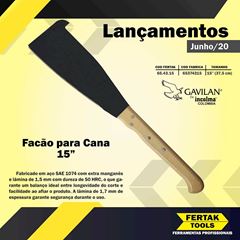 FACAO P/ CANA GAVILAN FERTAK 15 CB MADEI