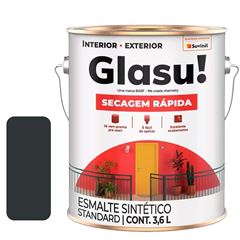 TINTA GLASU ESM SINT 3,6L PRETO FOSC