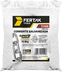 CORRENTE GALV FERTAK 05,0MM 12,5KG