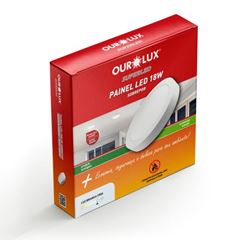 PAINEL OUROLUX LED SOB RED 18W 6500K BI