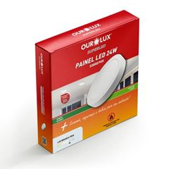 PAINEL OUROLUX LED SOB RED 24W 6500K BI